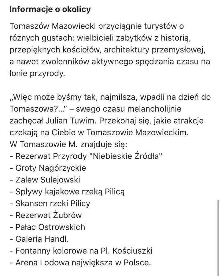 Europa22 Superior Apartamento Tomaszów Mazowiecki Exterior foto